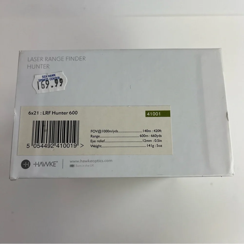 Hawke Laser Range Finder Hunter 600 Boxed Tested 6x21 41001 Carry Case EUC